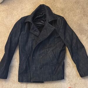 Giorgio Armani Men's Black Peacoat Size Medium